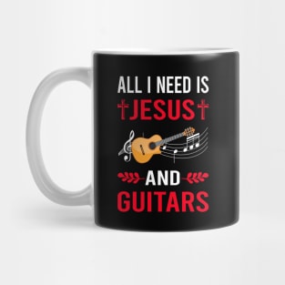 I Need Jesus And Guitar Guitarist Mug